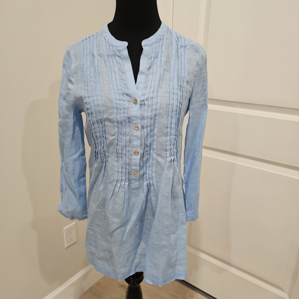 Lilly Pulitzer Light Blue Tunic Top
